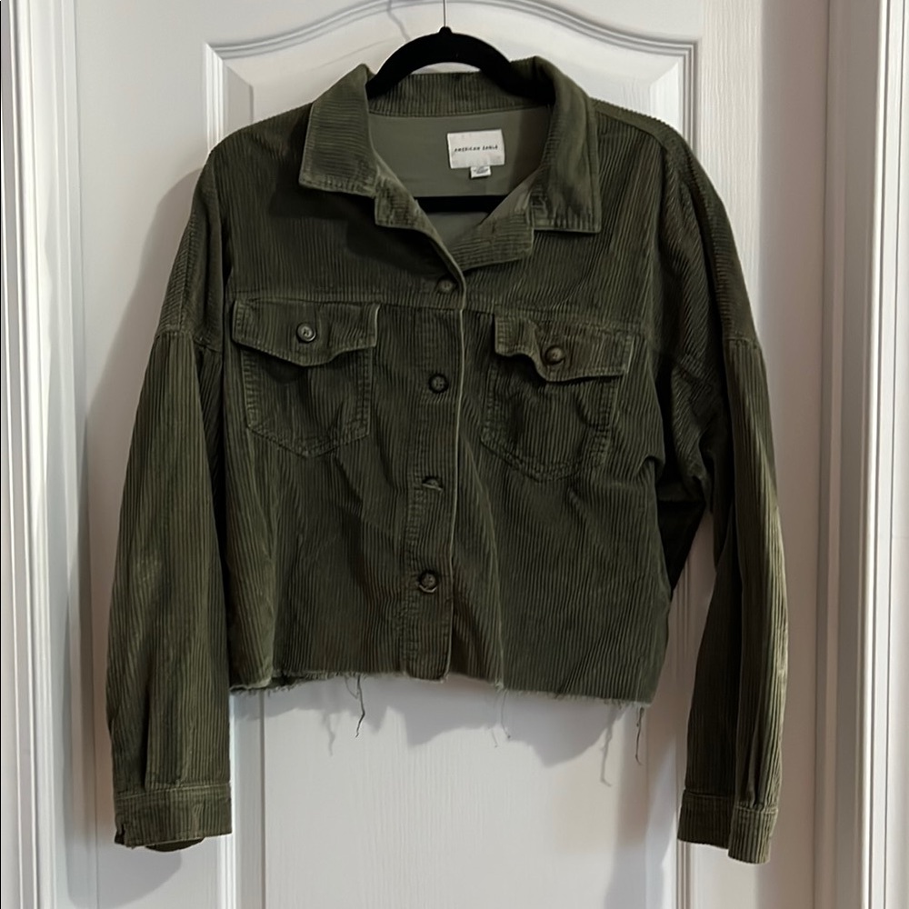 American Eagle Outfitters Green Utility Jacket